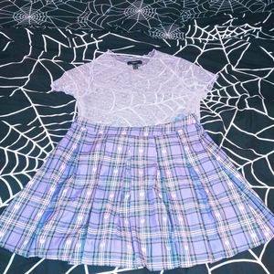 Sheer purple heart blouse